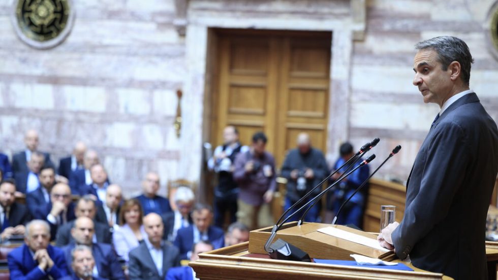Ο Κυριάκος Μητσοτάκης στην ΚΟ της Νέας Δημοκρατίας